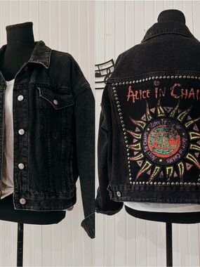 Alice In Chains custom denim jacket